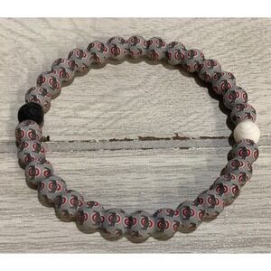 Rubber Bracelet‎ w/Molded Ohio State Round Rubber Beads